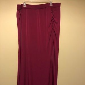 Lane Bryant burgundy wine colored skirt